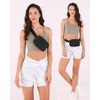 Mini riñonera unisex, riñonera deportiva informal con correa ajustable para