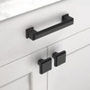 Asidrama 5 Pack 3.75 Inch(96mm) Matte Black Kitchen Cabinet Handles