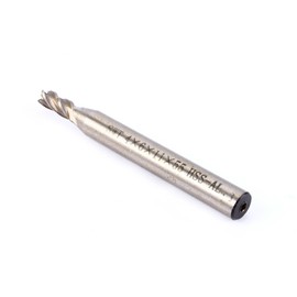 End Mill Metal 4 mm, HSS Cutter 8 mm Shank, 4-Groove End Mill Set with Straight Shank, 6 x 11 x 55 mm