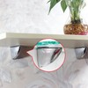 Adjustable Glass Shelf Bracket, Qikuver Adjustable Wood/Glass Shelf Bracket Wall
