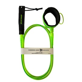 SIXPACK ACTION Pioneering Pro Surfboard Leash/Leg Rope 6ft/7ft/8ft 7mm, with 360-Degree Integral Molding CUFF Providing Maximum Durability, Flexibility and Comfort (Lime, 8ft 7mm)