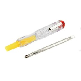 Yellow Intelligent Voltage Tester Pen Contact Voltage Tester Screwdriver Induction Power Detector Pen Electric Test Pen Screwdriver AC 100-500V Electrical