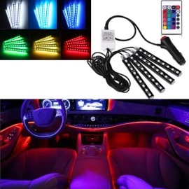 RGB LED Car Interior Floor Decorative Atmosphere Strip Lights For Dodge Charger