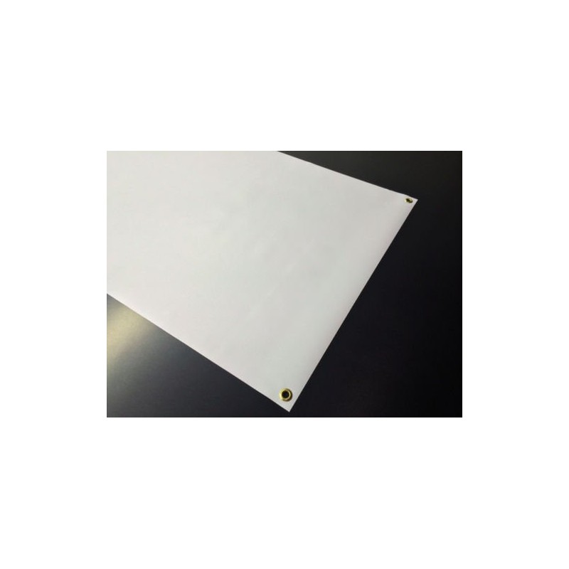 2'x12' Blank White Vinyl Banner - Grommets - 13oz