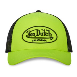 Von Dutch Mens & Women Adjustable Trucker Cap Neon, yellow