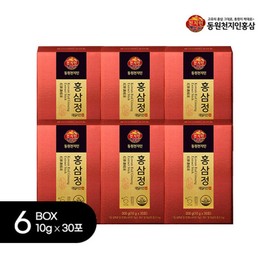 Dongwon Cheonjiin Hongsamjeong Daily Jin 10mlX30 PouchesX6 Boxes + 3 Shopping Bags / 동원 천지인 홍삼정 데일리 진 10mlX30포X6박스 + 쇼핑백 3장