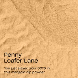 OPI Powder Perfection Penny Loafer Lane | Opaque Dark Yellow Marigold Crème Nail Dipping Powder | Acrylic Alternative | 1.5 oz