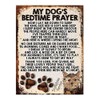 MY DOG'S BEDTIME PRAYER RETRO STYLE METAL TIN SIGN/PLAQUE (YORKSHIRE