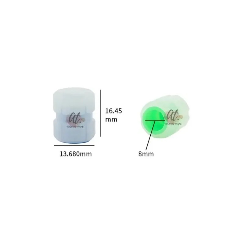 Tapon Luminoso Para Valvula De Llanta Fluorescente 8pz