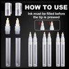 Sepamoon Set of 6 Empty Fillable Pen 3 mm 6
