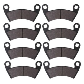 8 Piece Metal Brake Pad Set Front and Rear 2203747, Rustproof Replacement Brake Pad Set Front and Rear Fits RZR XP 1000 2014-2020