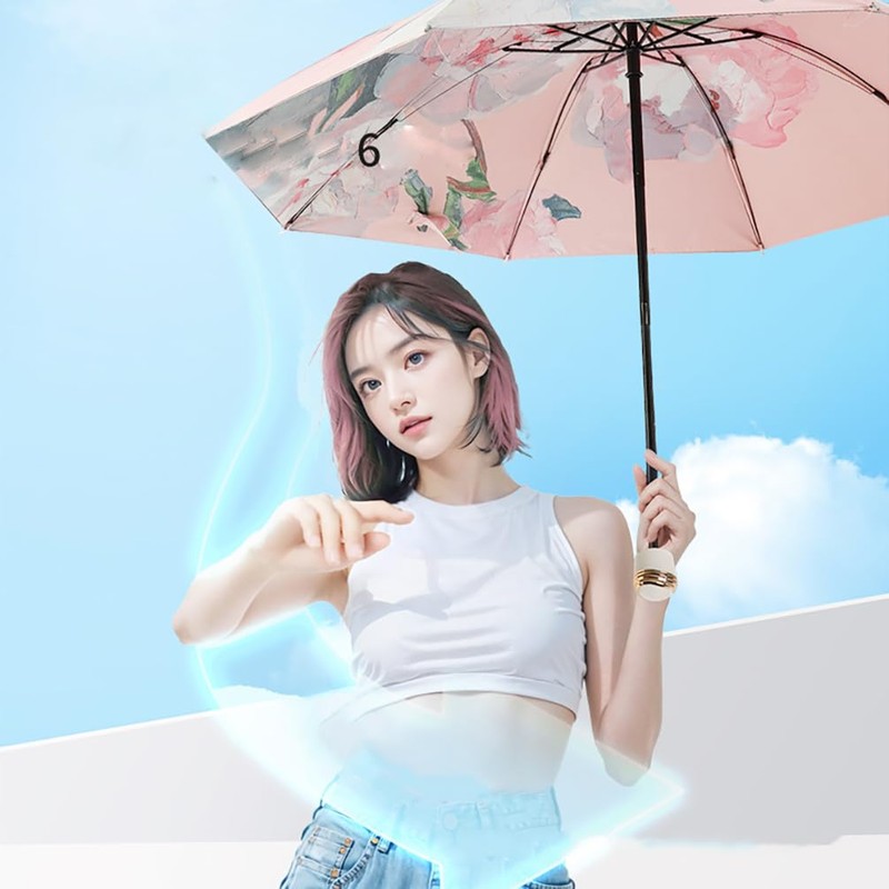 Maibar Sun Umbrella Compact UPF 50 UV Protection Folding Umbrellas