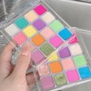 16-Color Bright Eyeshadow Palette – Rainbow Matte & Shimmer Finishes