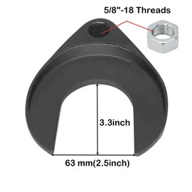 WINTOWIN Inner CV Axle Puller Removal Tool 63mm with Nut, Front Wheel Drive Axle Pulley Attachment, Fits Slide Hammers with 5/8"-18 Threads, CV Joint Axle Removing Tool