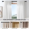 VOIIY Curtain Rods 2 Pack for Windows 48 to 84