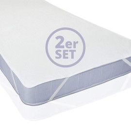 Lumaland Waterproof Mattress Cover, Pillow Protector, in Various Sizes, Set of 2.