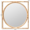 bali & pari Bayan Japandi Natural Rattan Wall Mirror