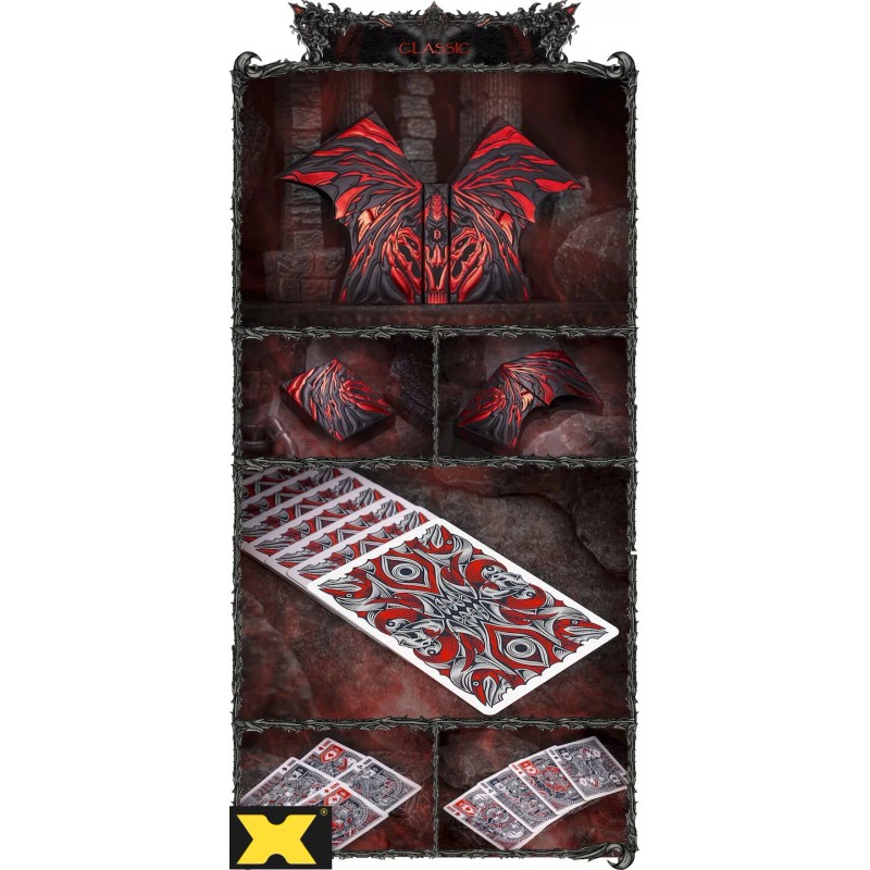 DEMON V2 Vengeance Classic Silver Gilded 1/250 Playing Cards by