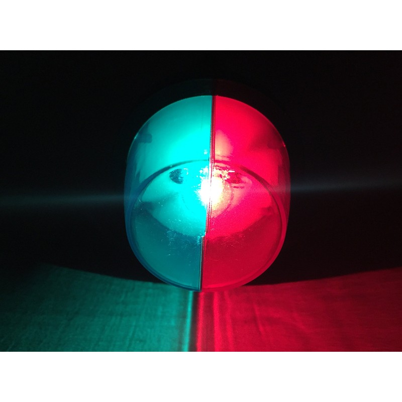 Marine Boat RED & Green Portable Battery Operated Light-Bow Suction