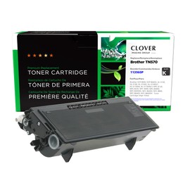 Clover Remanufactured Toner Cartridge Replacement for Brother TN570 | Black | High Yield