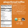 Theo Chocolate Holiday Gingerbread Toffee Organic Dark Chocolate Bar, 55%