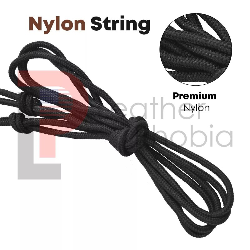 Leather Phobia Traditional Leather Bow Stringer Brown Archery Bowstring Recurve