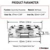 RTrhinotuning 4PCS 67mm Wheel Center Caps Compatible with SSR Wheel