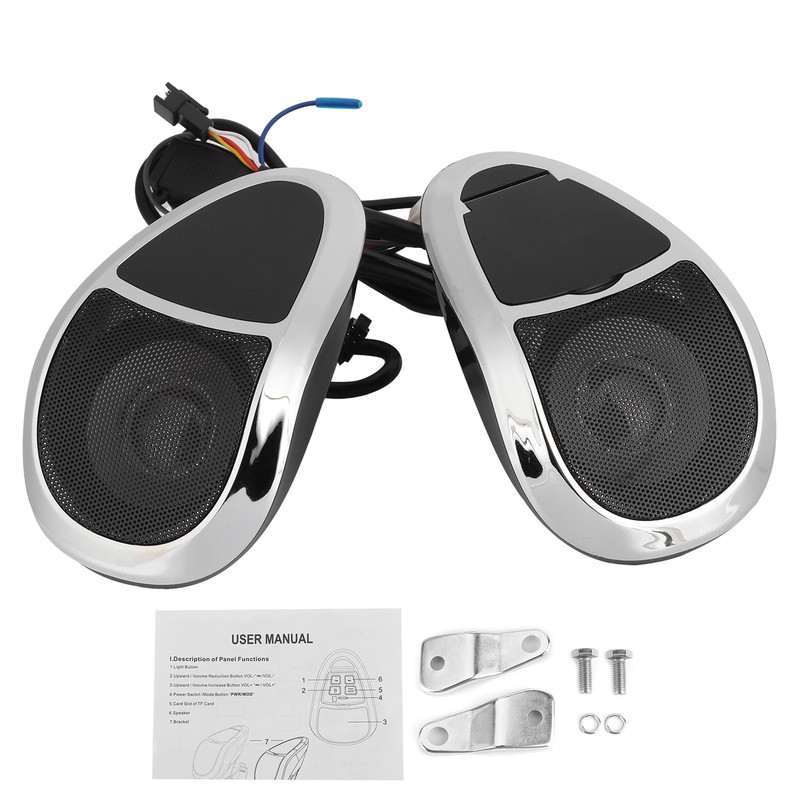 12V Bluetooth Speaker MP3 FM Radio with Light Sound Amplifiers