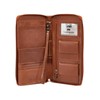 Mancini Casablanca Full Grain Leather RFID Secure Deluxe Passport /