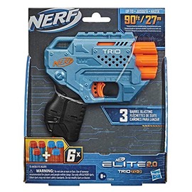 Nerf Elite 2.0 Trio SD-3 Blaster-Include 6 freccette ufficiali-sabbiatura a 3 barilotti-guida tattica per la personalizzazione, E9954EU5