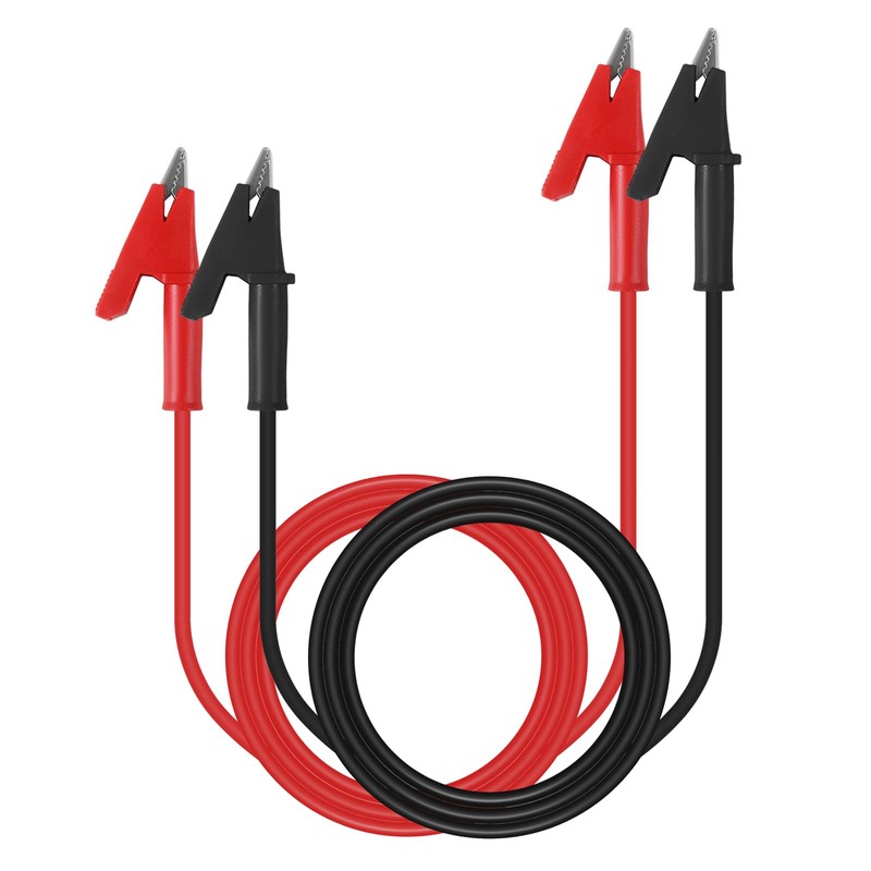 UMLIFE 6PCS Dual-Ended Alligator Clip Test Leads,15A Test Lead Wire