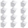 Waziaqoc 12PCS Plastic Blind Brackets, 1 Inch White Low Profile