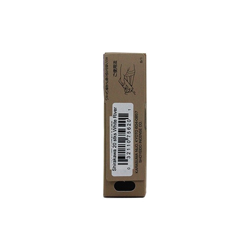 Shoyeido's White River Incense, 20 Sticks - Shirikawa