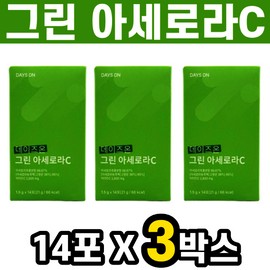 Green Acerola C Acerola Vitamin C Powder Stick 14 packs 3 boxes Day On / 그린 아세로라C 아세로라 비타민씨 가루 스틱 14포 3박스 데이즈온