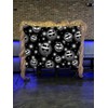 Cholo Theme Backdrop Early 2000s Background 7x5FT Black Glitter Old