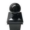 3" x 3" Aluminium Ball Top Post Cap for Metal
