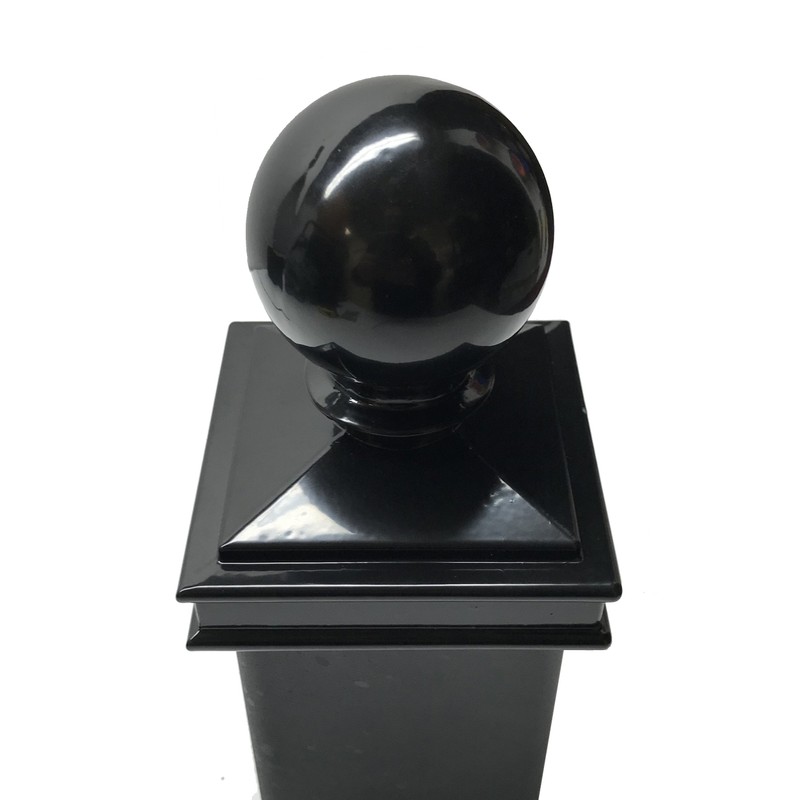 3" x 3" Aluminium Ball Top Post Cap for Metal