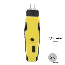 TROTEC BM22WP Moisture Meter - For Wall, Wood, Screed - Measuring Range 6-50%, Automatic Shut-Off, App Sensors, with Smartphone Operation