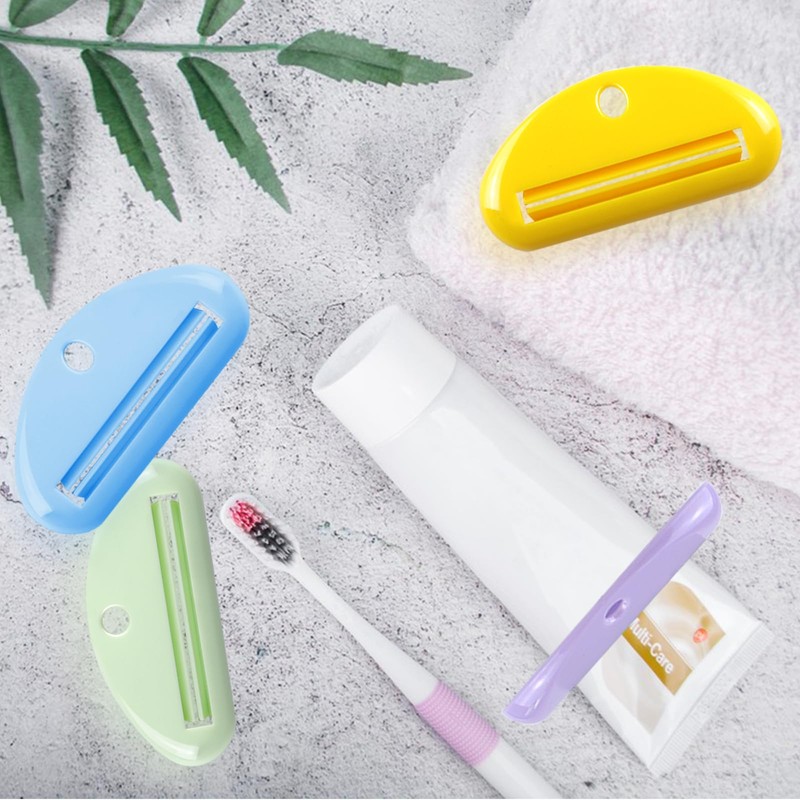 4Pcs Toothpaste Squeezer,Plastic Toothpaste Tube Squeezer Toothpaste Dispenser Hanging Toothpaste