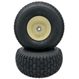 Set of 2-15x6.00-6 Beige Cub Replacement Wheel - Fits 3/4 Inch Axle, 3.39 Offset Hub (Compatible with 634-05166, 634-05166)
