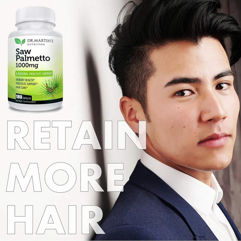 Saw Palmetto Dr. Martins 180 Cpsulas Sabal Palmito Natural Sin