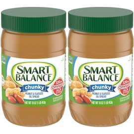 Smart Balance Natural Chunky Peanut Butter 2 Pack 16 oz Vegan Non GMO