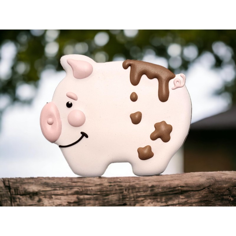 JOKUMO Cute Pig Cookie Cutter 4” Large Animal Shape Cookie