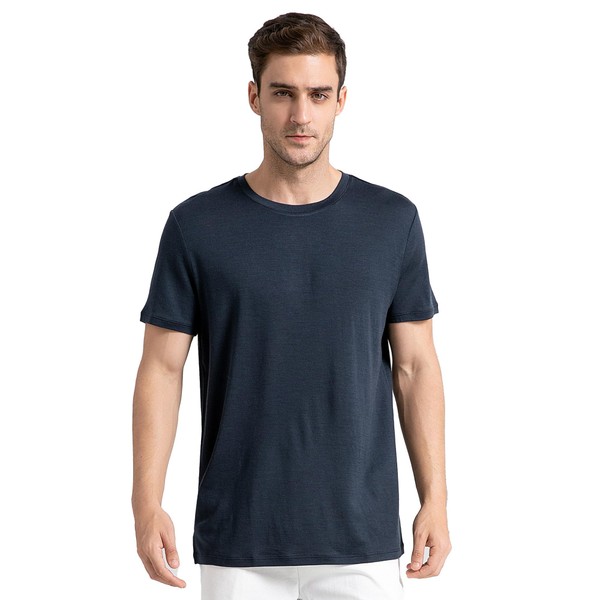 innotree Men's Merino Wool T-Shirt, 100% Organic Merino Wool Undershirt