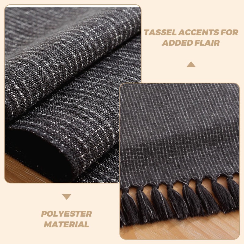 Black Table Runners 13 x 120 Inches Long Rustic Table