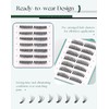 Lash Clusters Eyelash Extension Pre-styled Natural Lashes Clusters C Curl