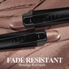 LUXAZA 3Pcs Neutral Brown Eyeshadow Stick Set, Matte And Shimmer