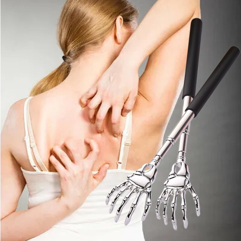 OUDQFCJ Pack of 2 Back Scratchers Telescopic Scratcher Back Scratcher