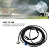 Fan Misting Kit with 3/4 Adapter 19.7ft Hose 6 Nozzles