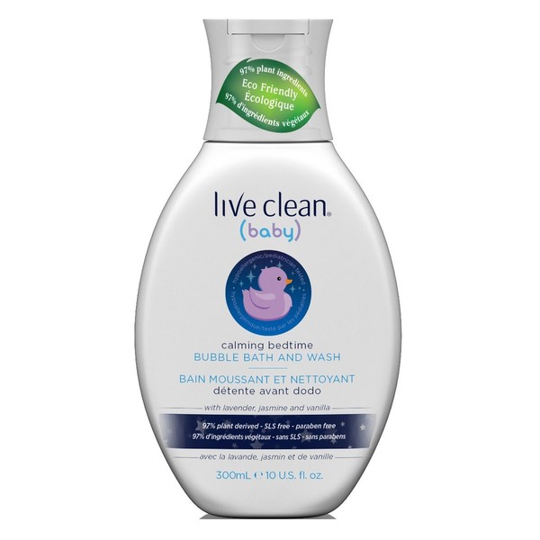 Live Clean Baby Bubble Bath & Wash 10 Ounce Calming Bedtime (295ml) (2 Pack)